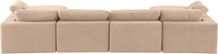 Comfy - 6 Piece Velvet Modular Double Chaise Sectional