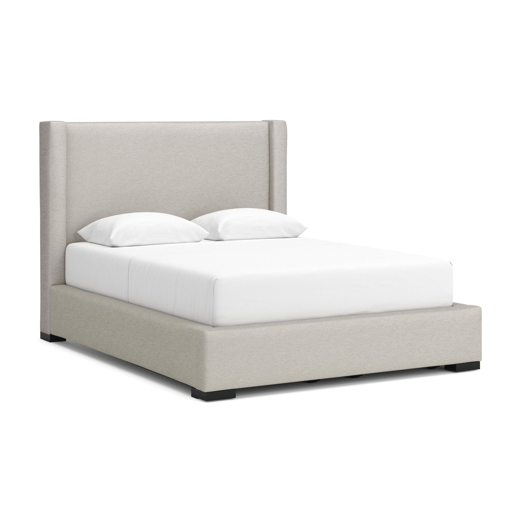 Brozmont - Queen Upholstered Storage Bed - Oatmeal
