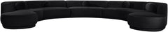 Avra - 192" Velvet Performance Fabric Upholstered Sectional