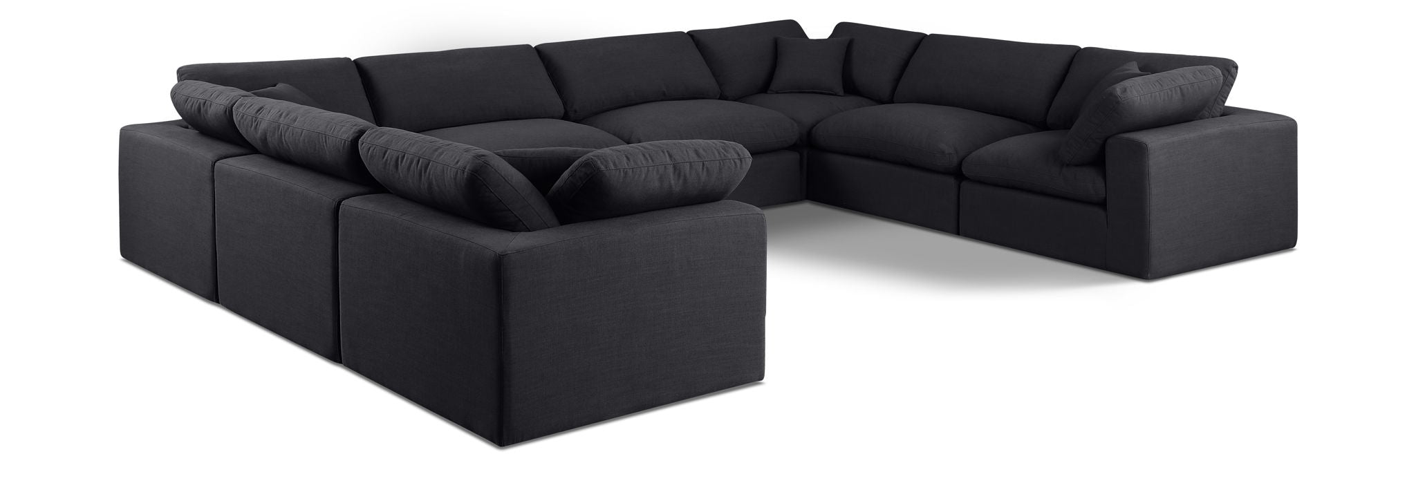 Comfy - 8 Piece Linen Modular Sectional