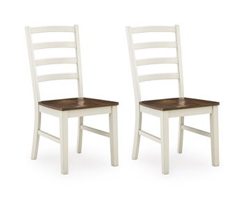 Brinfern - Dining Room Side Chair (Set of 2) - Brown / Antique White