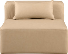Cube - Armless Chair - Tan