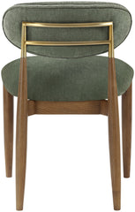 Riccio - Fabric Dining Side Chair (Set of 2) - Walnut Frame