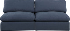 Comfy - Linen Modular Armless Sofa 2 Seats