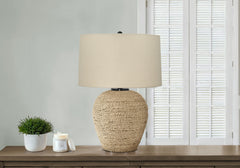 Lighting, Table Lamp, Rattan, Resin, Transitional - Beige