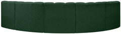 Arc - Boucle Fabric 5 Piece U-Shaped Modular Sofa