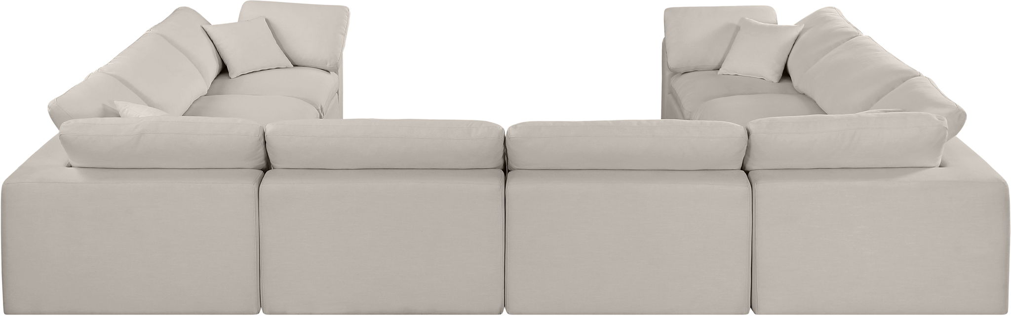 Comfy - 8 Piece Linen Modular Sectional