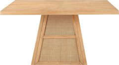 Fenwick - Cane Oak Veneer And Solid Wood Dining Table