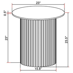 Rowena - Round Sintered Stone Table