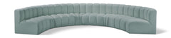 Arc - Faux Leather 8 Piece U-Shaped Modular Sofa