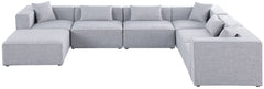 Cube - Linen 7 Piece Modular Sectional