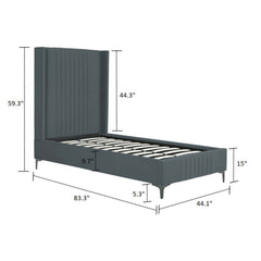 Promenade - Bed With Upholstered Headboard And Slats