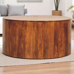 Round Coffee Table - Chestnut