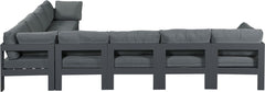 Nizuc - Outdoor Patio 8 Piece Modular Sectional With Gray Frame