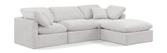 Indulge - Velvet 4 Piece Modular Sectional With Chaise