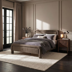 Baylor - Fabric With Interwoven Chenille Upholstered Bed