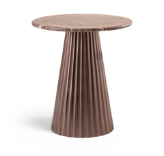 Cindra - Genuine Marble Top And Iron Base Table