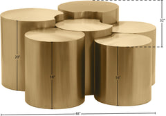 Dimple - 20" 6 Piece Modular Coffee Table