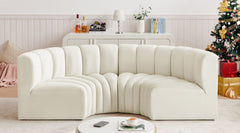 Arc - Velvet 4 Piece U-Shaped Modular Sofa