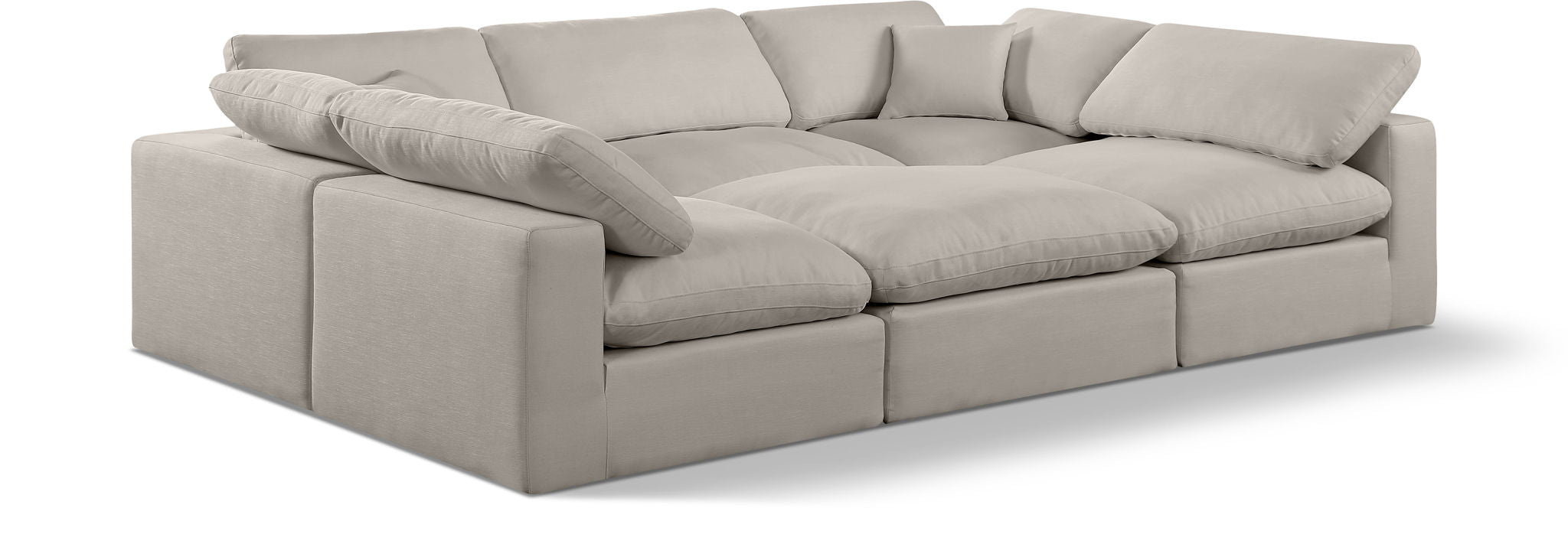 Comfy - 6 Piece Linen Sectional