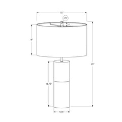 Lighting, Table Lamp, Concrete, Contemporary - Black / Gold