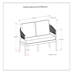 Bayshore - Outdoor Sofa - Natural