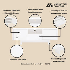 Ella - TV Stand With Adjustable Shelves