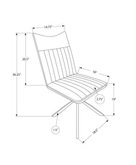 Dining Chair, Side, Upholstered For Dining Room, Modern