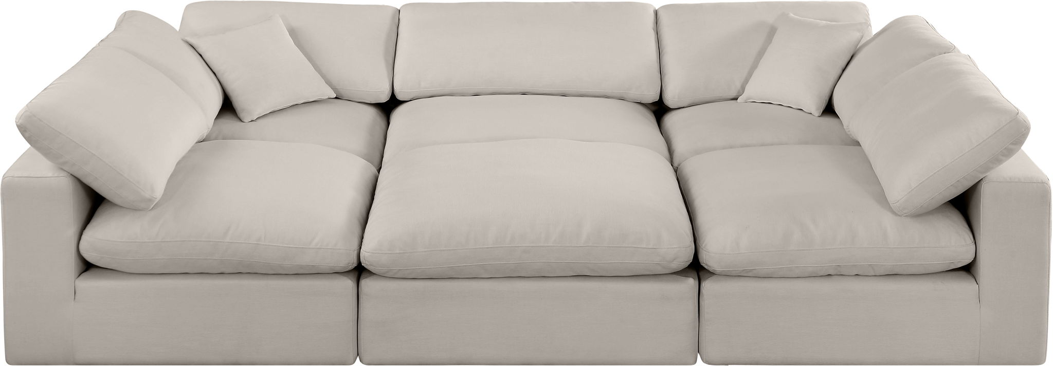 Comfy - 6 Piece Linen Sectional