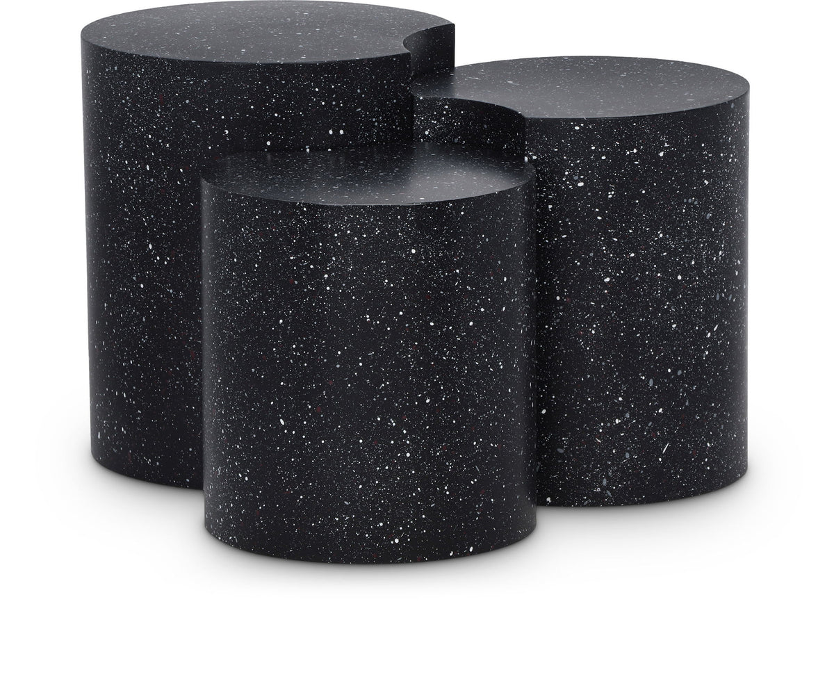 Dimple - 20" 3 Piece Modular End Table - Terazzo Finish