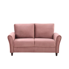 Patricia - Curved Arm Loveseat Sofa