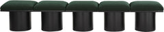 Pavilion - 5 Piece Modular Bench With Black Base