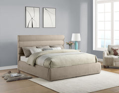Adam - Chenille Fabric Bed With 52" Headboard