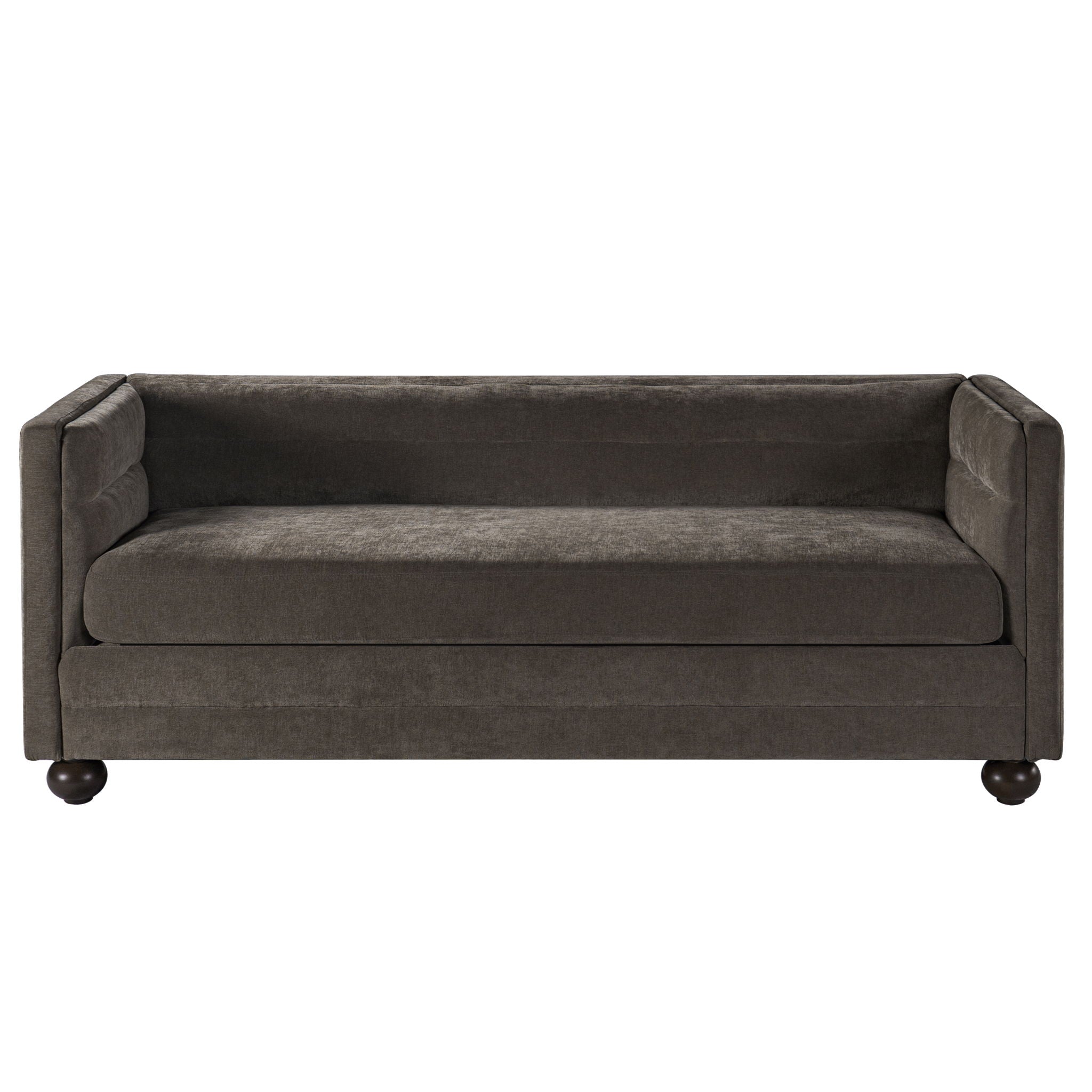 3 Seater Sofa Upholstery With Square Arms, Living Room Couch
