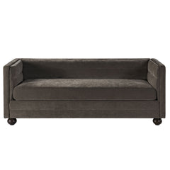 3 Seater Sofa Upholstery With Square Arms, Living Room Couch