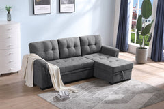 Lucca - Reversible Sectional Sleeper Sofa Chaise With Storage