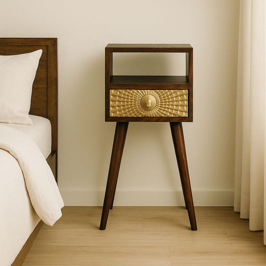Eden - Mini Nightstand - Chestnut