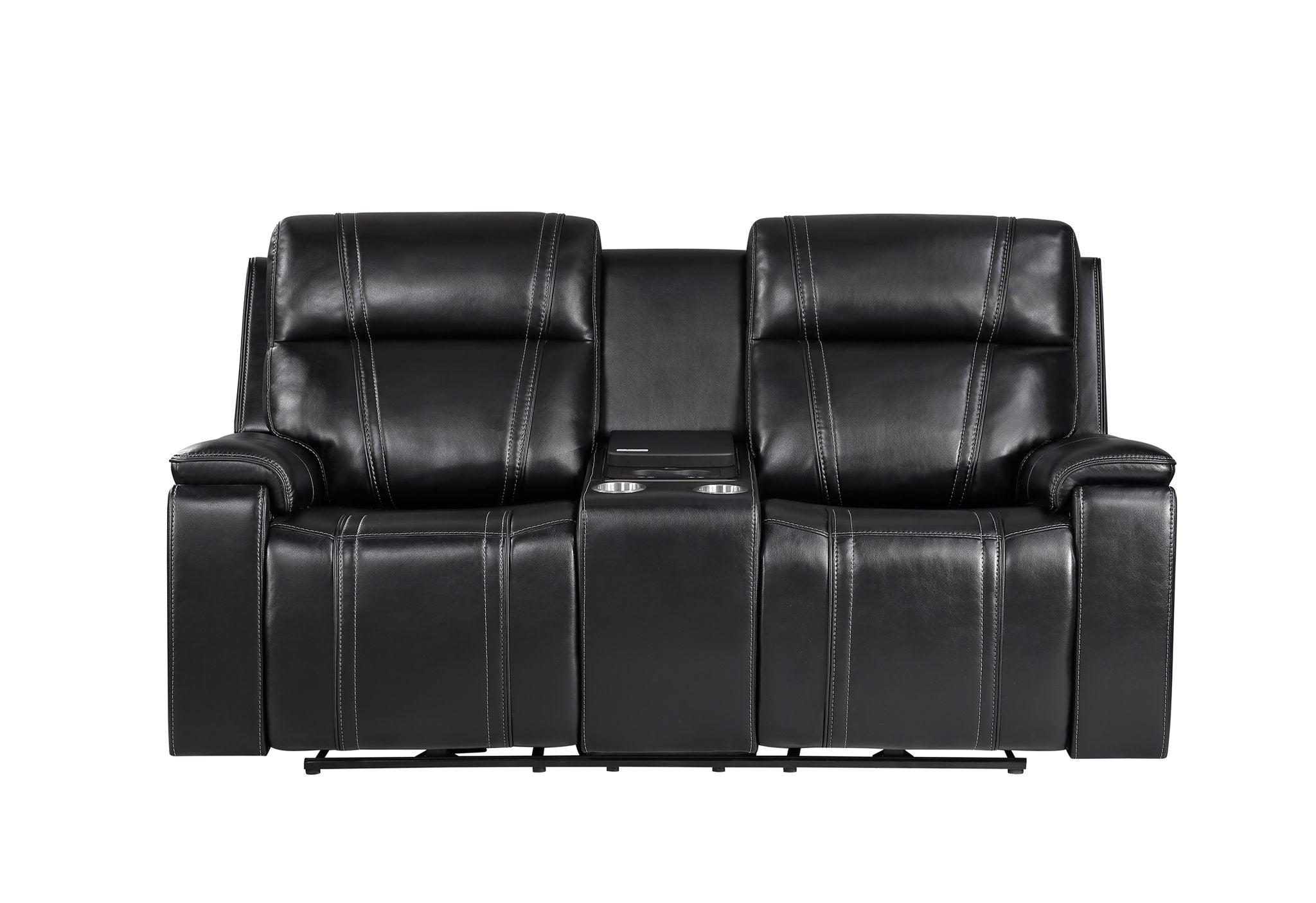 U8880 - 3 Piece Living Room Set (Power Reclining Sofa / Power Console Reclining Loveseat / Power Recliner) - Black