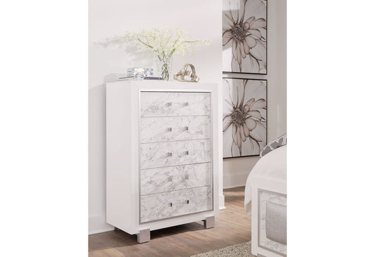 Santorini - 5 Piece Queen Bedroom Set - White