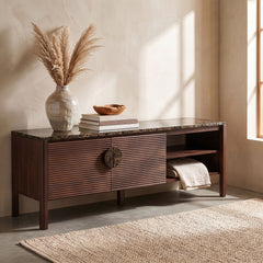 Varenna - 57.25" Acacia Wood Media Console