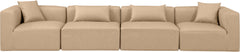 Cube - Modular 4 Piece Sofa - Tan