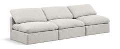 Indulge - Linen 3 Seat Modular Armless Sofa
