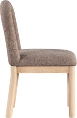 Conrad - Linen Dining Chair With Natural Legs