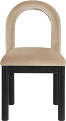 Conrad - Velvet Dining Chair With Black Legs