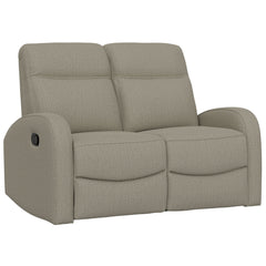 Manual Reclining Loveseat With Dual Seating Support For Living Room