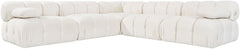 Orin - Velvet Fabric 5 Piece Modular Sectional