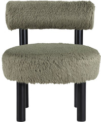 Ambre - Vegan Shearling Fabric Upholstered Accent Chair