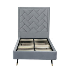 Crosby - Bed With Upholstered Headboard And Slats