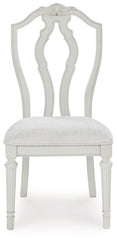 Montelaine - Antique White - Dining Upholstered Side Chair (Set of 2)