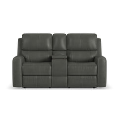 Linden - Power Reclining Loveseat With Console & Power Headrests & Lumbar